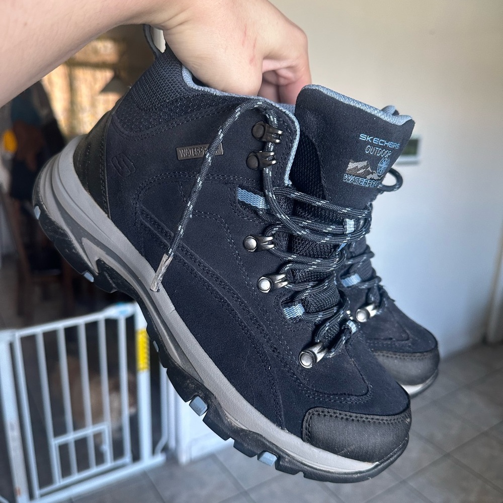 Skechers Blue and Gray Athletic Shoes